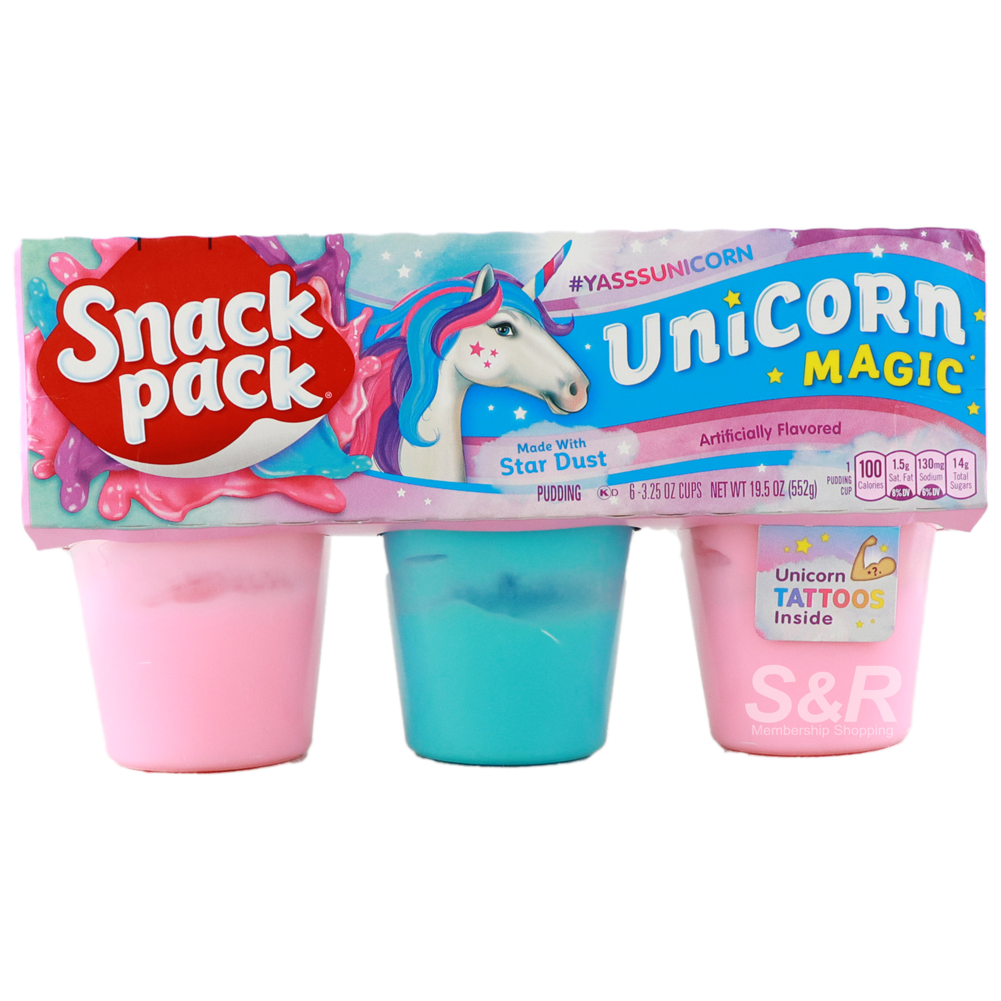 Hunt's Unicorn Magic Snack Pack 6pcs